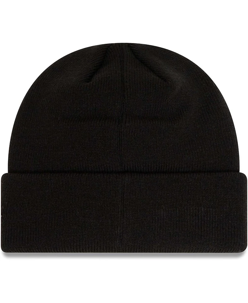 Youth Boys and Girls New Era Black Manchester United Wordmark Cuffed Knit Hat
