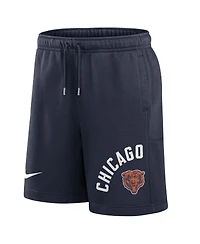 Men's Nike Navy Chicago Bears Arched Kicker Shorts