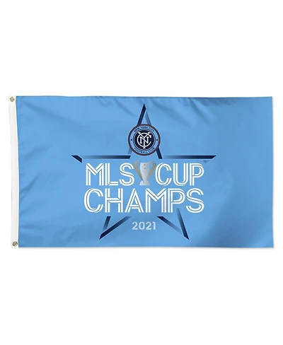 Wincraft New York City Fc 2021 Mls Cup Champions Locker Room 3' x 5' Deluxe One-Sided Flag