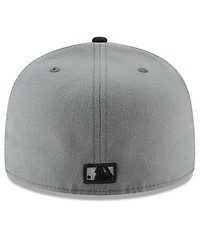 Men's New Era Gray, Black Boston Red Sox Two-Tone 59FIFTY Fitted Hat