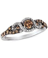 Le Vian Diamond Three-Stone Ring 14k Rose Gold (1/2 ct. t.w.) (Also Available Yellow or White Gold)