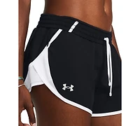 Under Armour Women's Fly By Mesh-Panel Running Shorts