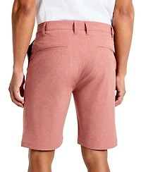 Kenneth Cole Men's Heathered Tech Performance 9" Shorts