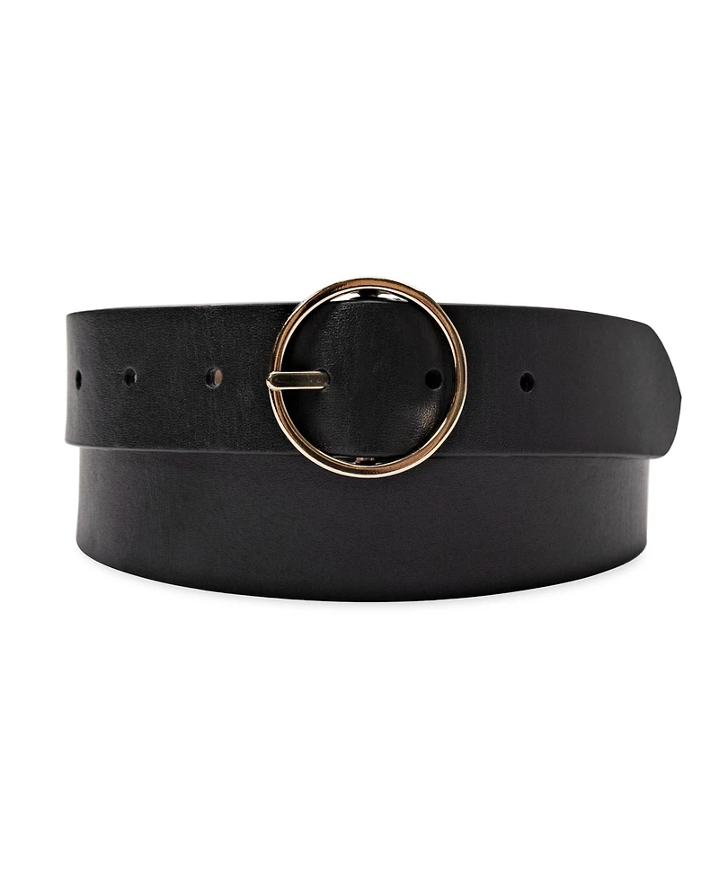 Cole Haan Women's Two-In-One Center Bar Reversible Genuine Leather Belt