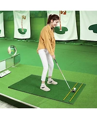 5 x 3 Ft Golf Hitting Mat Artificial Indoor Outdoor Turf Golf Training Mat 32 mm