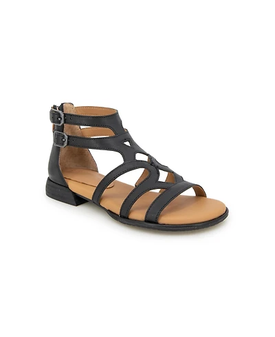 Gentle Souls Women's Hallie Zipper Sandals