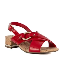 Jones New York Women's Grenel Crisscross Block Heel Dress Sandals