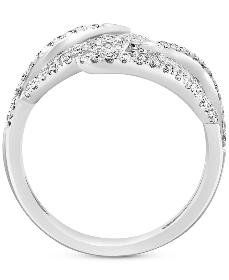 Effy Diamond Leaf Bypass Ring (1-1/10 ct. t.w.) in 14k White Gold