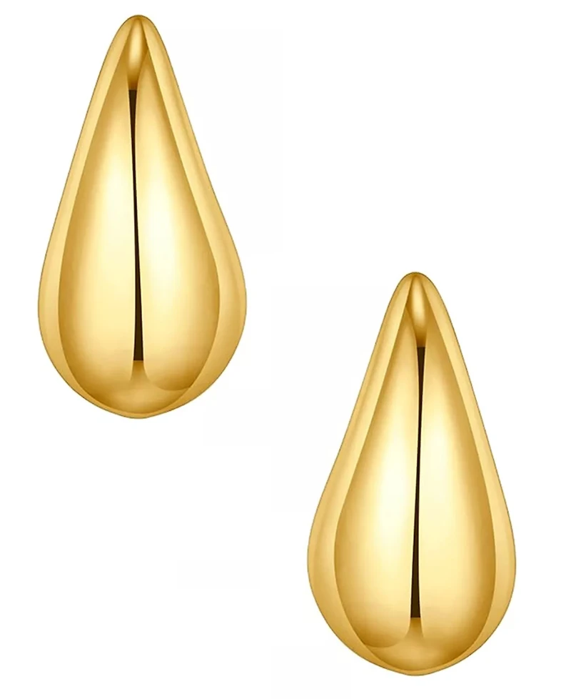 And Now This 18K Gold Plated or Silver Extra Large Teardrop Stud Earring