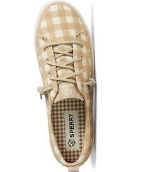 Sperry Women's Crest Vibe Gingham Canvas Sneakers, Created for Macy's