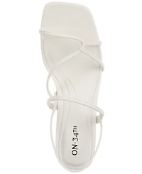 On 34th Women's Cloverr Strappy Block-Heel Sandals, Created for Macy's