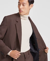 Hugo by Hugo Boss Men's Modern-Fit Solid Wool Suit Separate Double-Breasted Jacket
