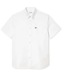 Lacoste Men's Short Sleeve Button-Down Oxford Shirt