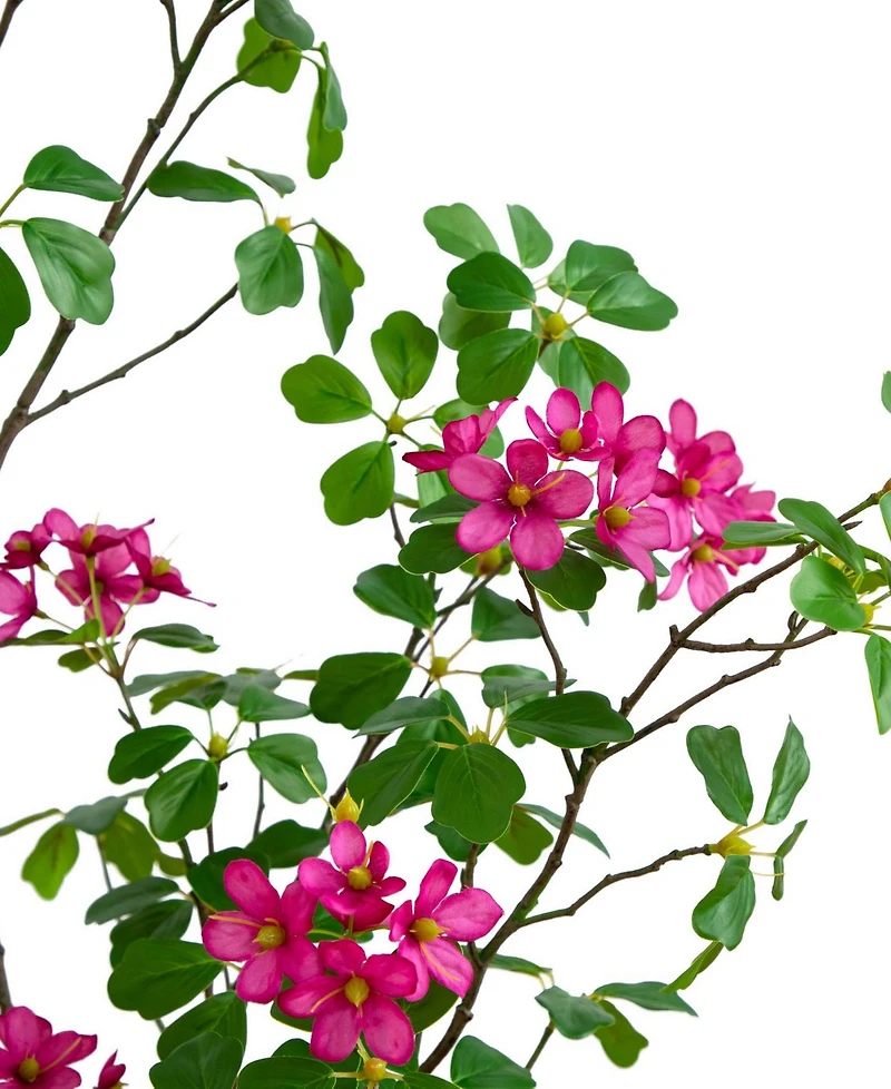 Nearly Natural 4ft. Artificial Dogwood Tree with Real Touch Leaves