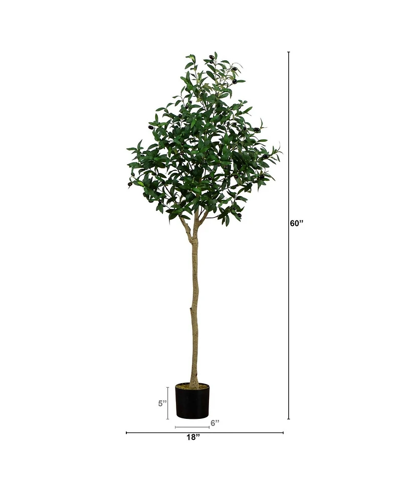 Nearly Natural 5ft. Artificial Olive Tree