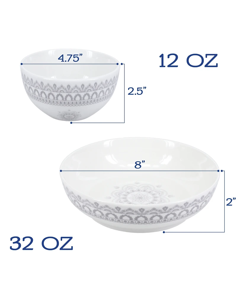 Bia Cordon Bleu Arabesque, 20-Piece Dinnerware Set, Service for 4