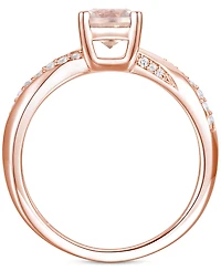 Amethyst (3/4 ct. t.w.) & Lab-Grown White Sapphire (1/6 14k Gold-Plated Sterling Silver (Also Available Additional Gemstones)