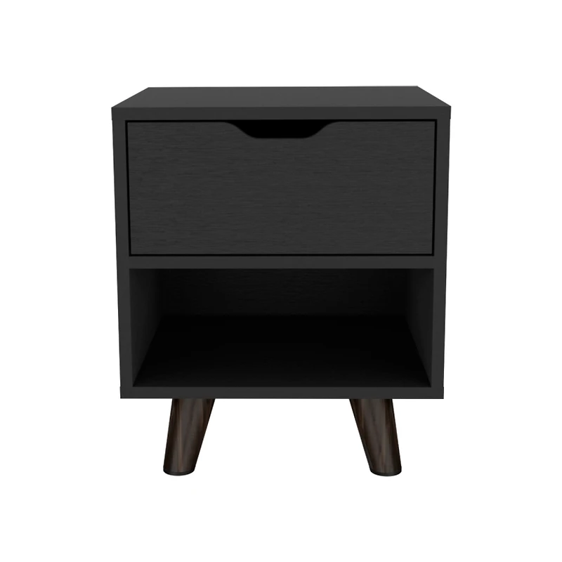 Simplie Fun Nightstand Carleen, Bedroom, Black