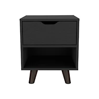 Simplie Fun Nightstand Carleen, Bedroom, Black