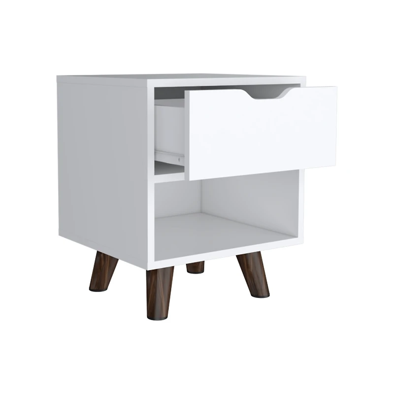 Simplie Fun Nightstand Carleen, Bedroom, White