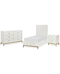 Chelsea 3-Pc. Bedroom Set (Full Storage Bed, Small Dresser & Small Nightstand)