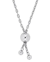 Moissanite Pear Halo Bolo Bracelet (3/4 ct. t.w.) in Sterling Silver