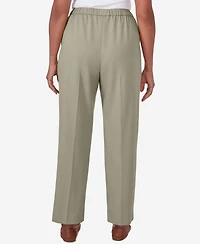 Alfred Dunner Women's Tuscan Sunset Twill Average Length Pants