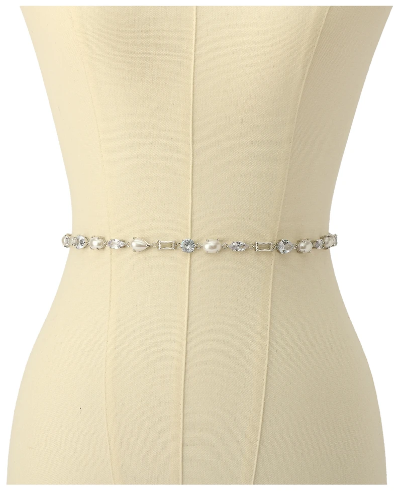 kate spade new york Imitation Pearl Stone Bridal Belt