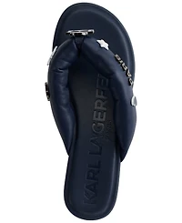 Karl Lagerfeld Paris Women's Ceejay Embellished Thong Sandals