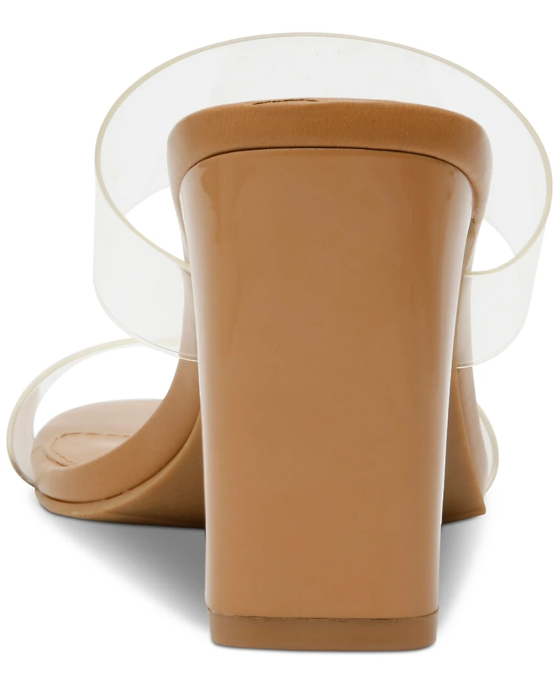 Wild Pair Zandria Two-Piece Clear Vinyl Dress Sandals, Created for Macy's