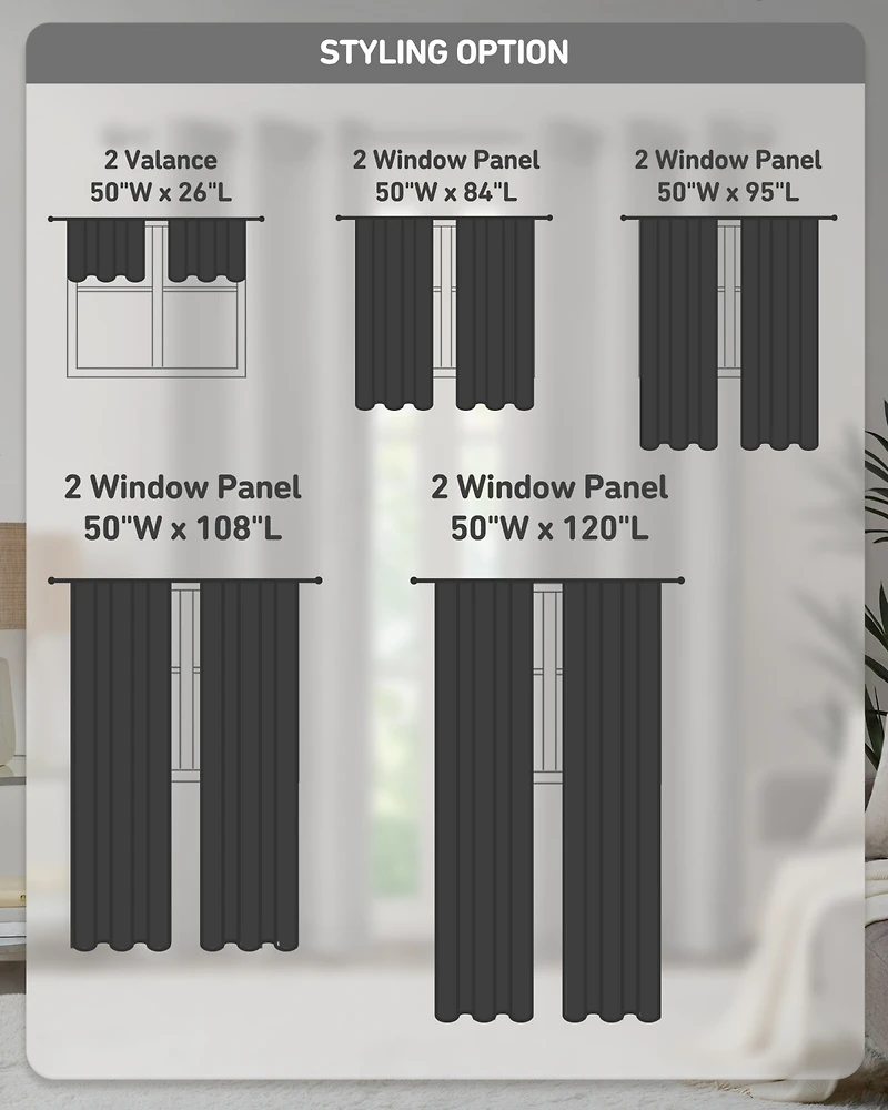 Madison Park Galen Basketweave Room Darkening Curtain panels Pair for bedroom, Silver grommet top fit up to 1.25 inches rod 2 set Living Ro