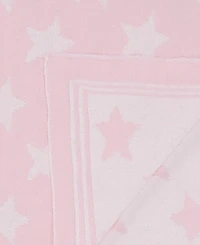Baby Mode Signature Baby Girls Reversible Stars Knit Blanket