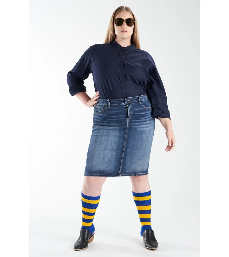 Slink Jeans Plus Size Denim Skirt