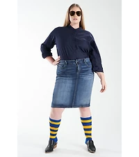 Slink Jeans Plus Size Denim Skirt