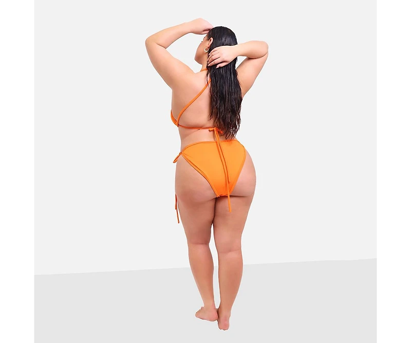 Rebdolls Plus Size Delta Wrap Around String Bikini Top