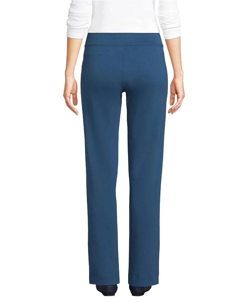 Lands' End Women's Tall Starfish Mid Rise Straight Leg Pants