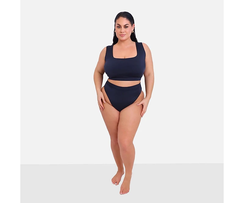 Rebdolls Plus Essential High Waist Bikini Bottom