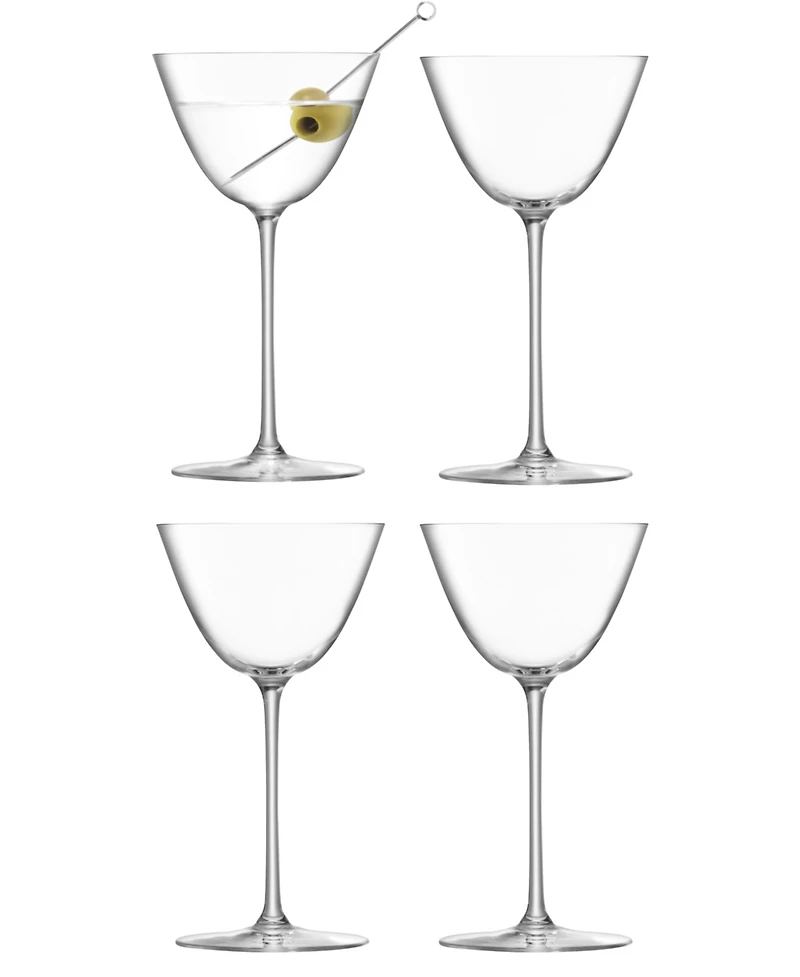 Lsa International Borough Martini Glasses, Set of 4