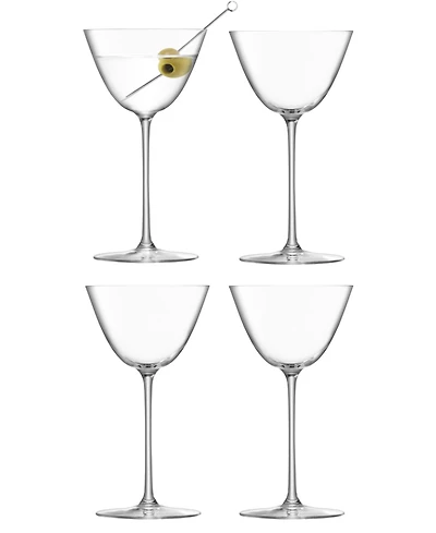 Lsa International Borough Martini Glasses, Set of 4