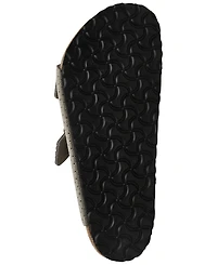 Birkenstock Men's Arizona Suede Embossed Dotted Adjustable Slide Sandals from Finish Line