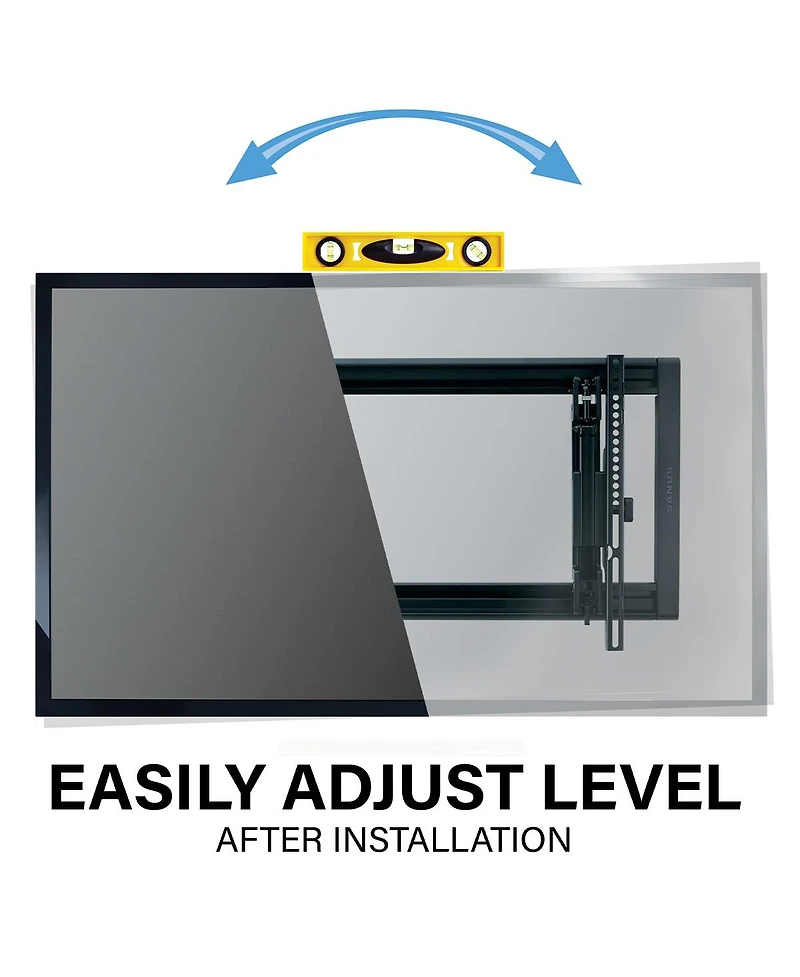 Sanus VLT7-B2 Large Advanced Tilt 4D Tv Wall Mount for TVs 42"-90"