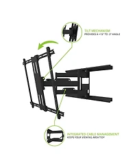Kanto PDX700 Articulating Full Motion Tv Mount for 42" - 100" Tv