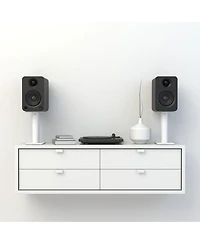 Kanto Yu Powered Bookshelf Speaker with Bluetooth & Rca Input (Matte Black) - Pair