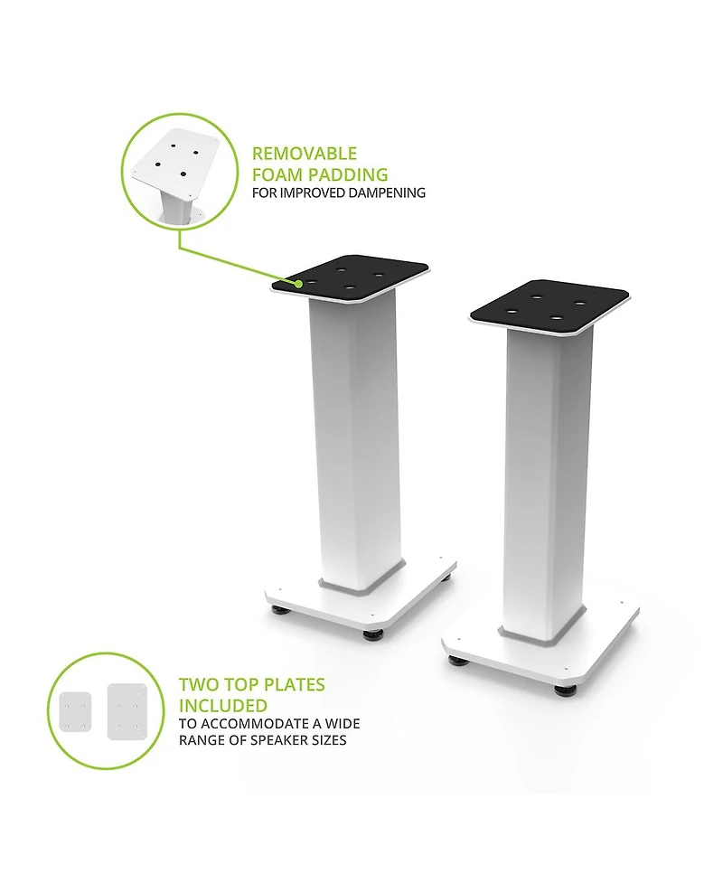 Kanto SX22 22" Tall Fillable Speaker Stands with Isolation Feet