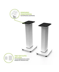 Kanto SX22 22" Tall Fillable Speaker Stands with Isolation Feet