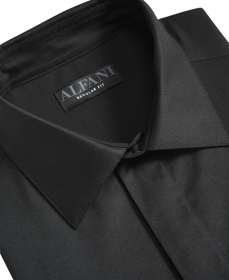 Alfani Men's Regular Fit Covered Placket Tuxedo Shirt, Created for Macy's