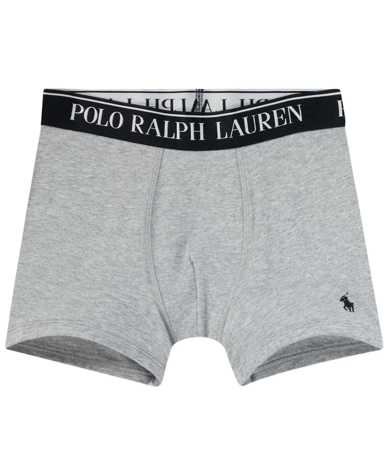 Polo Ralph Lauren Big Boys Cotton Stretch Boxer Briefs 3-Pack
