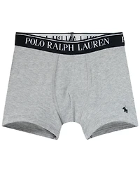 Polo Ralph Lauren Big Boys Cotton Stretch Boxer Briefs 3-Pack