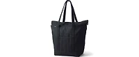 Lands' End Solid Color 5 Pocket Zip Top Long Handle Canvas Tote Bag