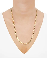 Italian Gold Polished Mariner Link 22" Chain Necklace (5.5mm) in 10k Gold